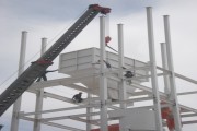 DISE&Ntilde;O, FABRICACION Y MONTAJE DE ESTRUCTURAS PARA SOPORTE ELEVADORES DE CANGILONES  PARA DOS SILOS DE 2 TM